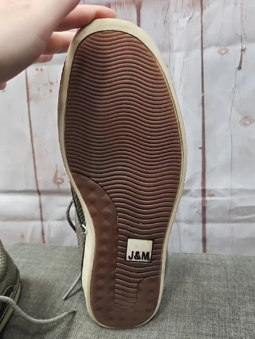 Men's Casual Lace-Up Canvas Shoes in Light Gray